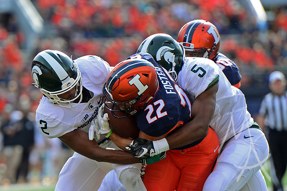 NCAA FOOTBALL: NOV 05 Michigan State at Illinois
