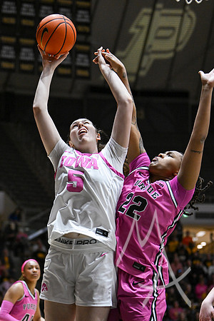 COLLEGE BASKETBALL: FEB 19 Women's Iowa at Purdue