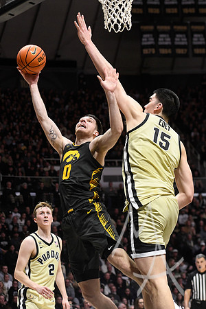 COLLEGE BASKETBALL: FEB 09 Iowa at Purdue
