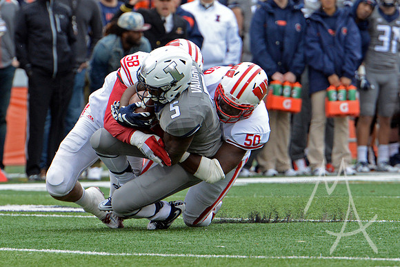 NCAA FOOTBALL: OCT 24 Wisconsin at Illinois