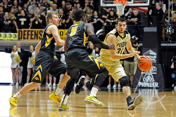 NCAA BASKETBALL: JAN 02 Iowa at Purdue