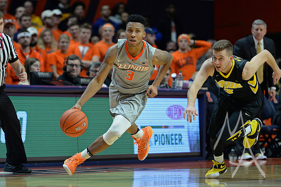 NCAA BASKETBALL: JAN 25 Iowa at Illinois