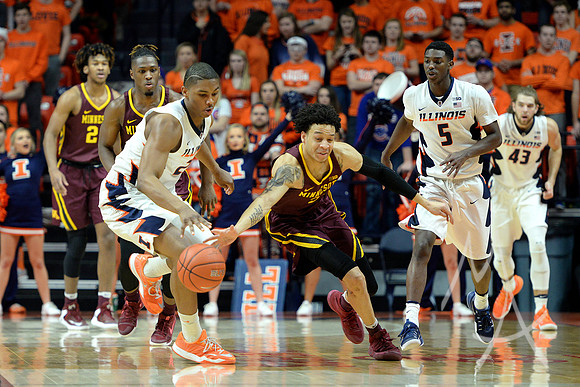 COLLEGE BASKETBALL: FEB 04 Minnesota at Illinois
