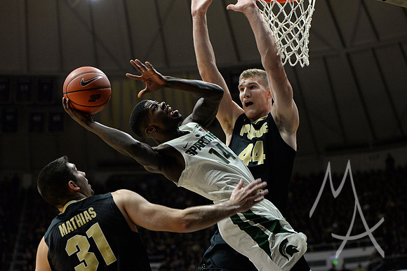 COLLEGE BASKETBALL: FEB 18 Michigan State at Purdue