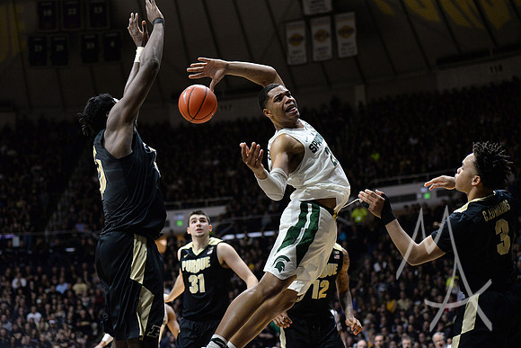 COLLEGE BASKETBALL: FEB 18 Michigan State at Purdue