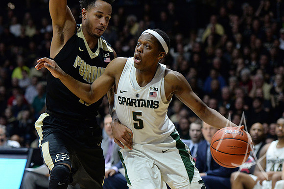 COLLEGE BASKETBALL: FEB 18 Michigan State at Purdue
