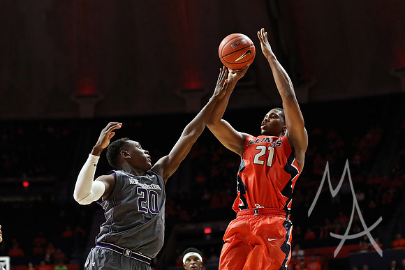 COLLEGE BASKETBALL: FEB 21 Northwestern at Illinois
