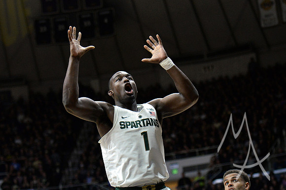 COLLEGE BASKETBALL: FEB 18 Michigan State at Purdue