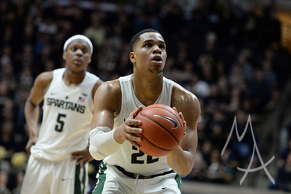 COLLEGE BASKETBALL: FEB 18 Michigan State at Purdue
