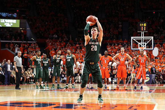 COLLEGE BASKETBALL: MAR 01 Michigan State at Illinois