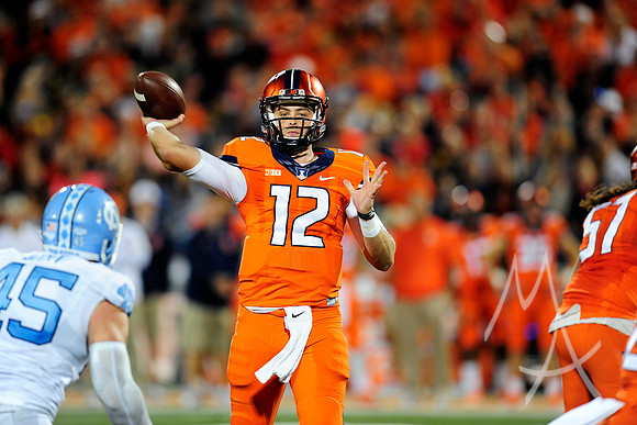 NCAA FOOTBALL: SEP 10 North Carolina at Illinois