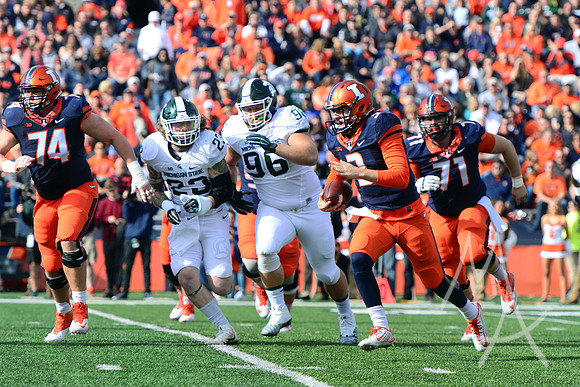 NCAA FOOTBALL: NOV 05 Michigan State at Illinois
