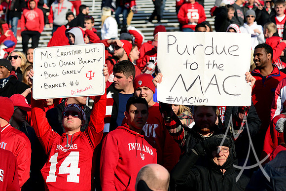 NCAA FOOTBALL: NOV 26 Purdue at Indiana