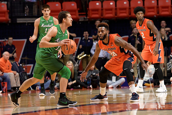 COLLEGE BASKETBALL: NOV 19 Marshall at Illinois