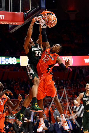 COLLEGE BASKETBALL: JAN 22 Michigan State at Illinois