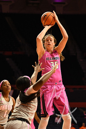 COLLEGE BASKETBALL: FEB 13 Women's - Ohio State at Illinois