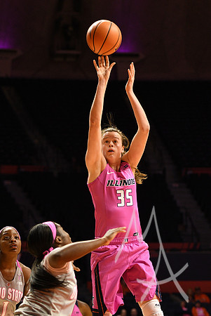 COLLEGE BASKETBALL: FEB 13 Women's - Ohio State at Illinois