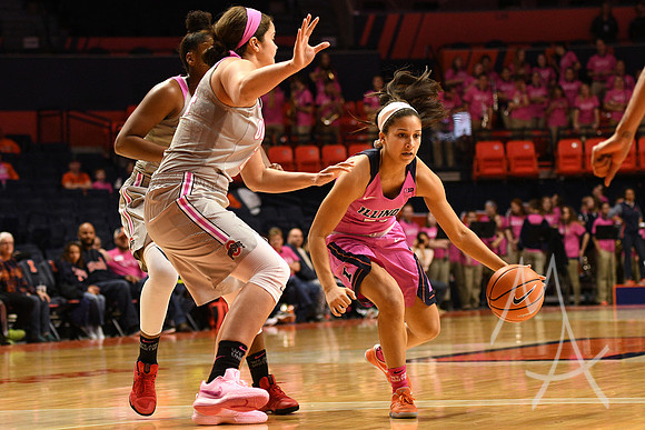 COLLEGE BASKETBALL: FEB 13 Women's - Ohio State at Illinois