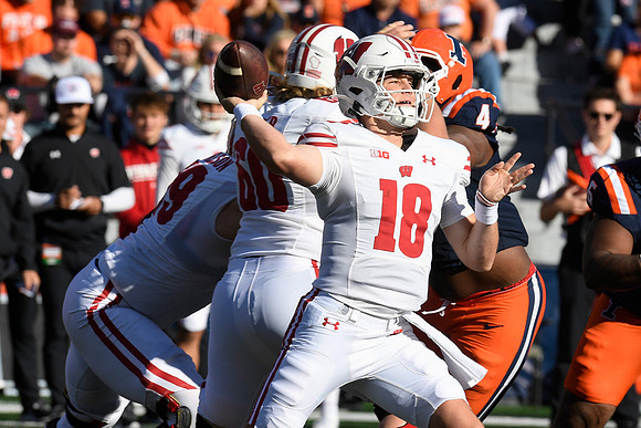 COLLEGE FOOTBALL: OCT 21 Wisconsin at Illinois