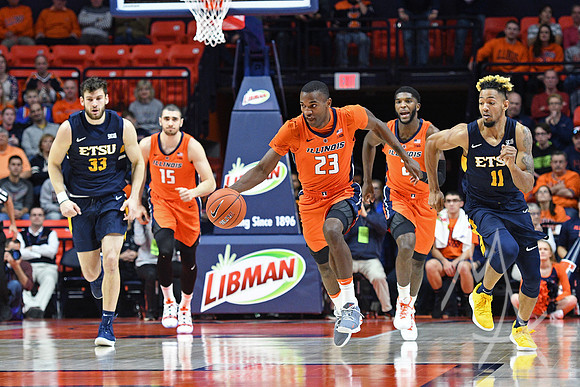 COLLEGE BASKETBALL: DEC 15 East Tennessee State at Illinois