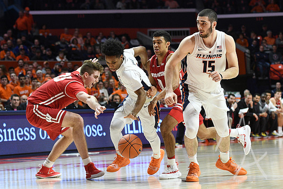 COLLEGE BASKETBALL: JAN 23 Wisconsin at Illinois