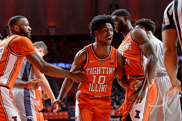 COLLEGE BASKETBALL: FEB 23 Penn State at Illinois