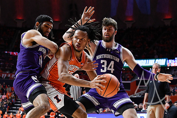 COLLEGE BASKETBALL: JAN 02 Northwestern at Illinois
