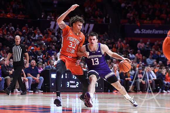 COLLEGE BASKETBALL: JAN 02 Northwestern at Illinois