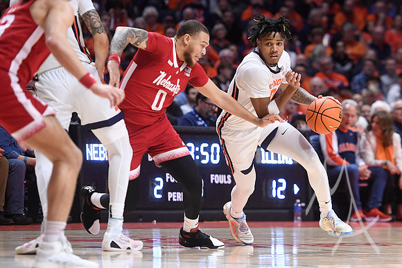 COLLEGE BASKETBALL: FEB 04 Nebraska at Illinois