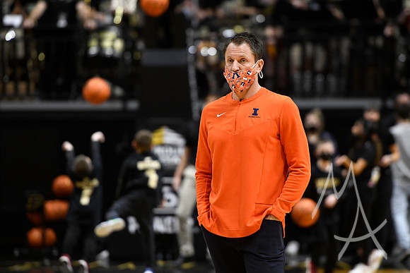 COLLEGE BASKETBALL: FEB 08 Illinois at Purdue