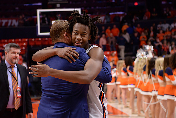 COLLEGE BASKETBALL: MAR 08 Iowa at Illinois