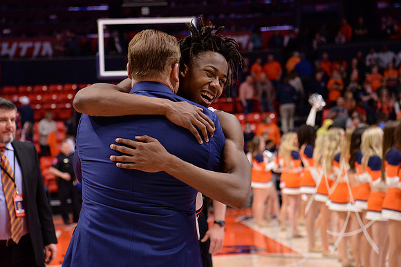 COLLEGE BASKETBALL: MAR 08 Iowa at Illinois