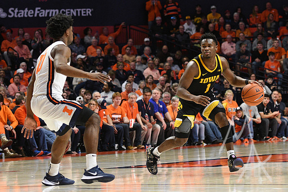 COLLEGE BASKETBALL: MAR 08 Iowa at Illinois