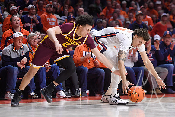 COLLEGE BASKETBALL: FEB 28 Minnesota at Illinois