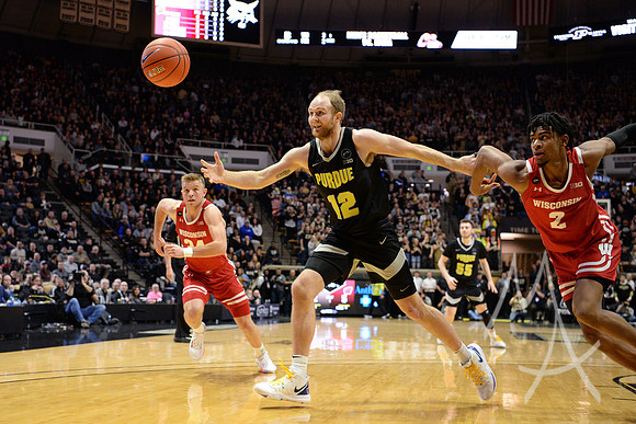 COLLEGE BASKETBALL: JAN 24 Wisconsin at Purdue
