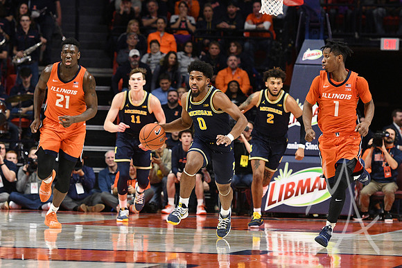 COLLEGE BASKETBALL: DEC 11 Michigan at Illinois