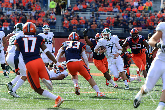NCAA FOOTBALL: NOV 05 Michigan State at Illinois
