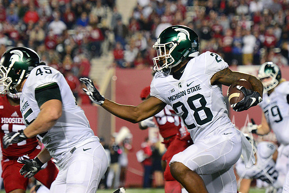 NCAA FOOTBALL: OCT 01 Michigan State at Indiana