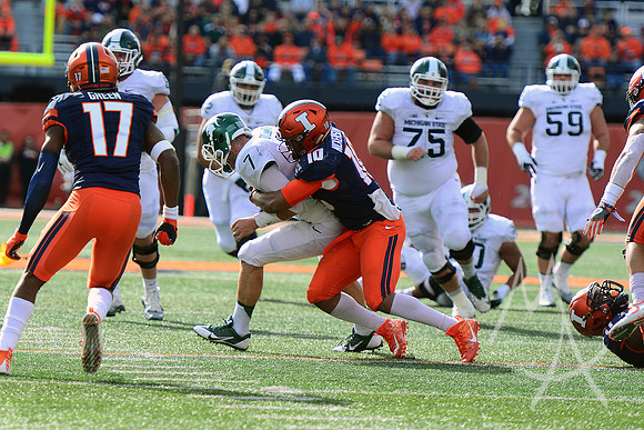 NCAA FOOTBALL: NOV 05 Michigan State at Illinois