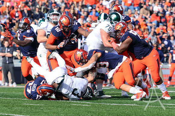 NCAA FOOTBALL: NOV 05 Michigan State at Illinois