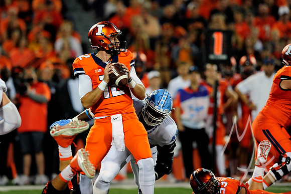 NCAA FOOTBALL: SEP 10 North Carolina at Illinois