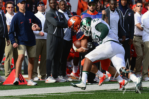 NCAA FOOTBALL: NOV 05 Michigan State at Illinois