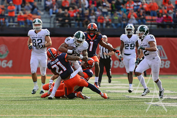 NCAA FOOTBALL: NOV 05 Michigan State at Illinois