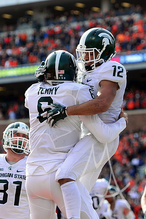 NCAA FOOTBALL: NOV 05 Michigan State at Illinois